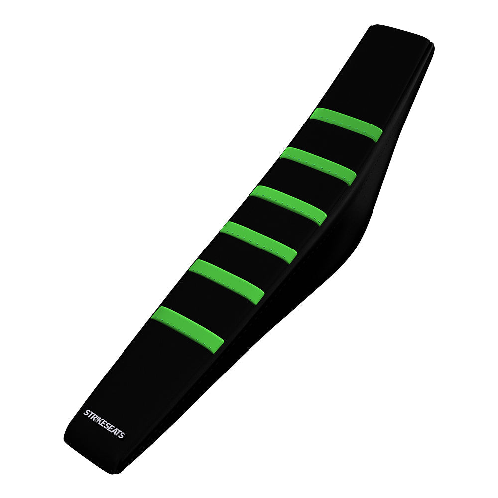Housse de selle nervurée Kawasaki KX250F 17-20 VERT/NOIR/NOIR