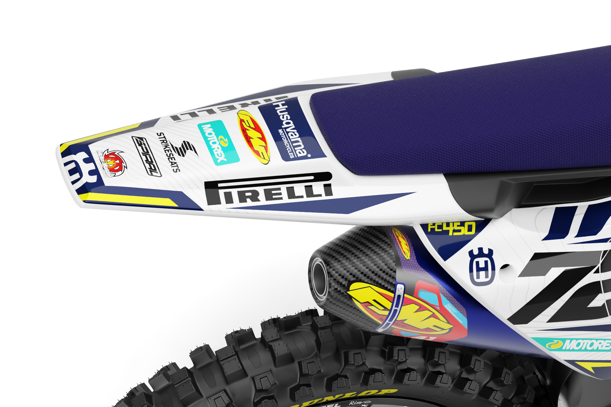 Husqvarna // Base Blanc Rouge (Tous les vélos)